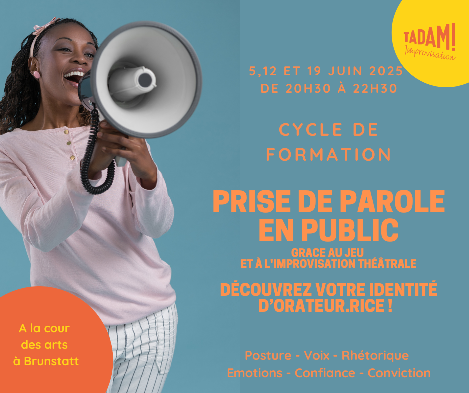 Cycle de formation "PRISE de PAROLE en PUBLIC" via l'improvisation théâtrale