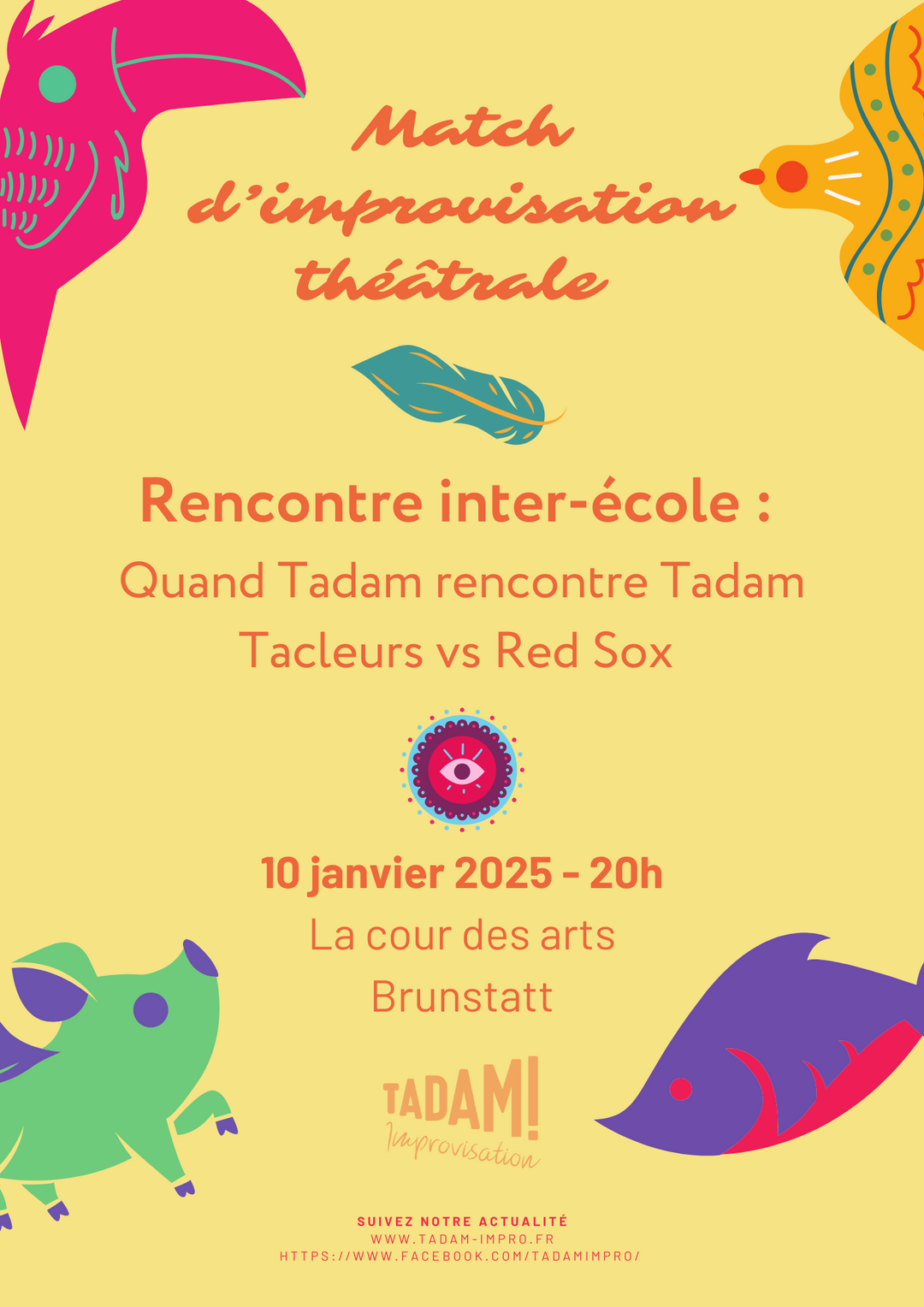 Match d'impro Interécole - 10 janvier 2025 à 20h